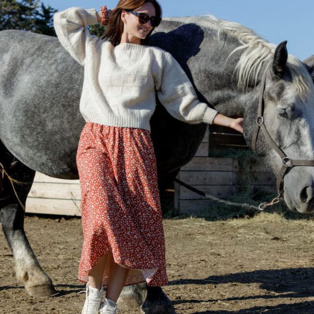 April et C - Jupe Lola - Terracotta