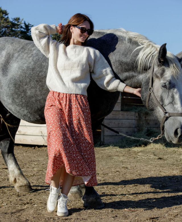 April et C - Jupe Lola - Terracotta