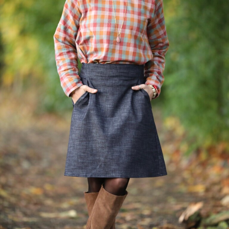 Quintessence - Jupe Maya - jean brut