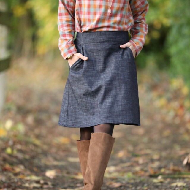 Quintessence - Jupe Maya - jean brut