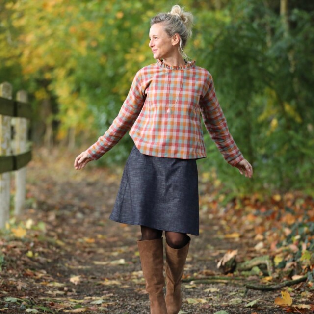 Quintessence - Jupe Maya - jean brut