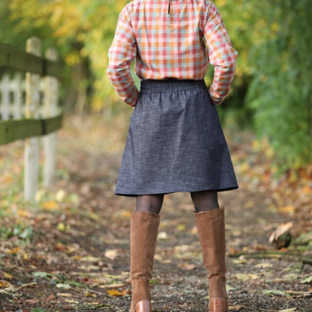 Quintessence - Jupe Maya - jean brut