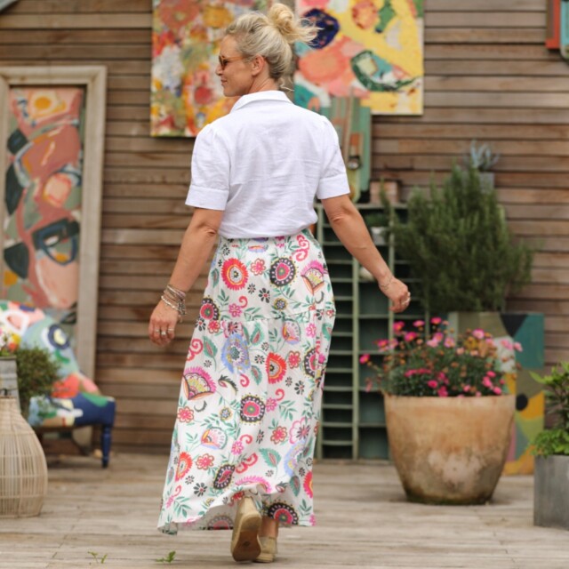 Quintessence - Jupe Sarah - Viscose Bigarrée