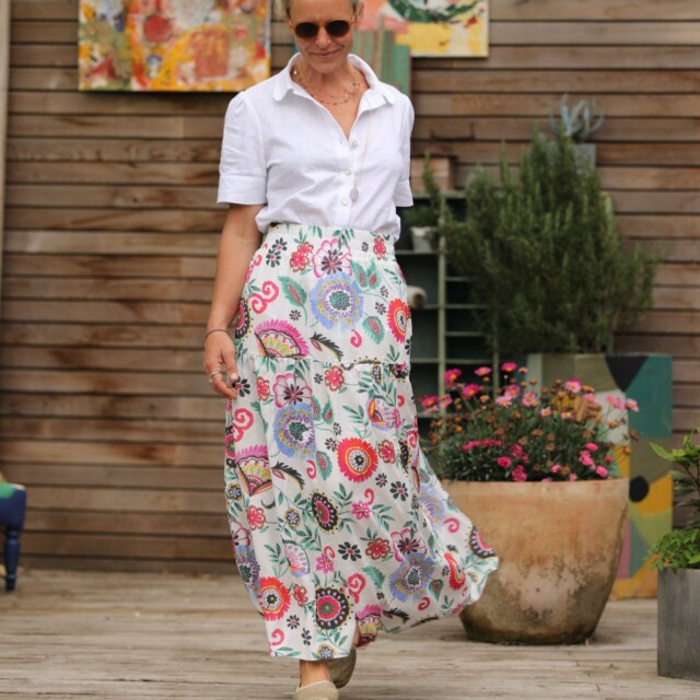 Quintessence - Jupe Sarah – Viscose Bigarrée