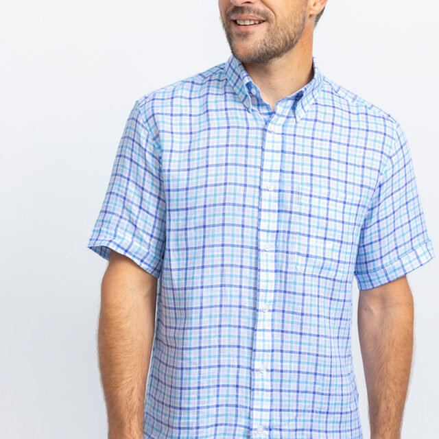 Maison Solfin - Chemise droite en lin Made in France| B.Solfin