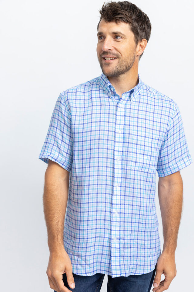 Maison Solfin - Chemise droite en lin Made in France| B.Solfin