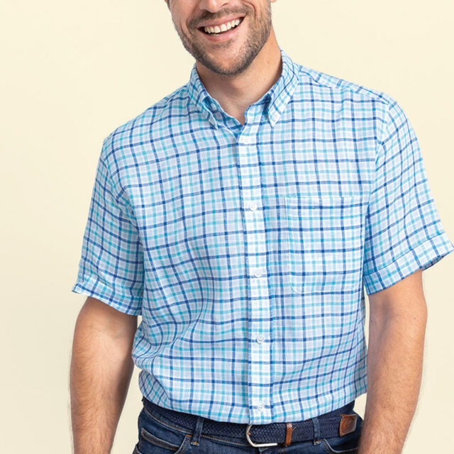 Maison Solfin - Chemise droite en lin Made in France| B.Solfin