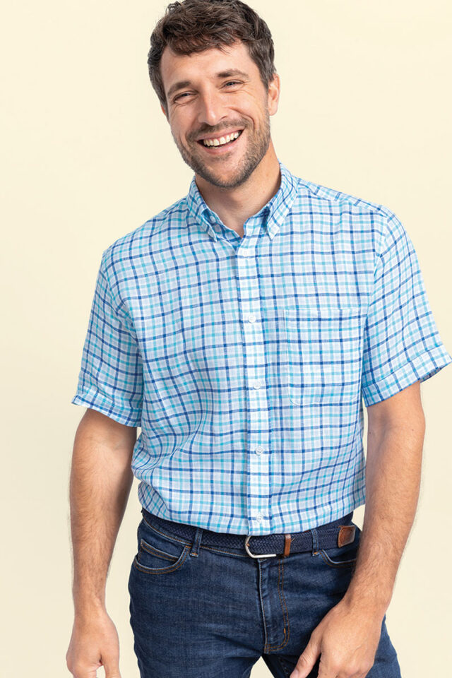 Maison Solfin - Chemise droite en lin Made in France| B.Solfin