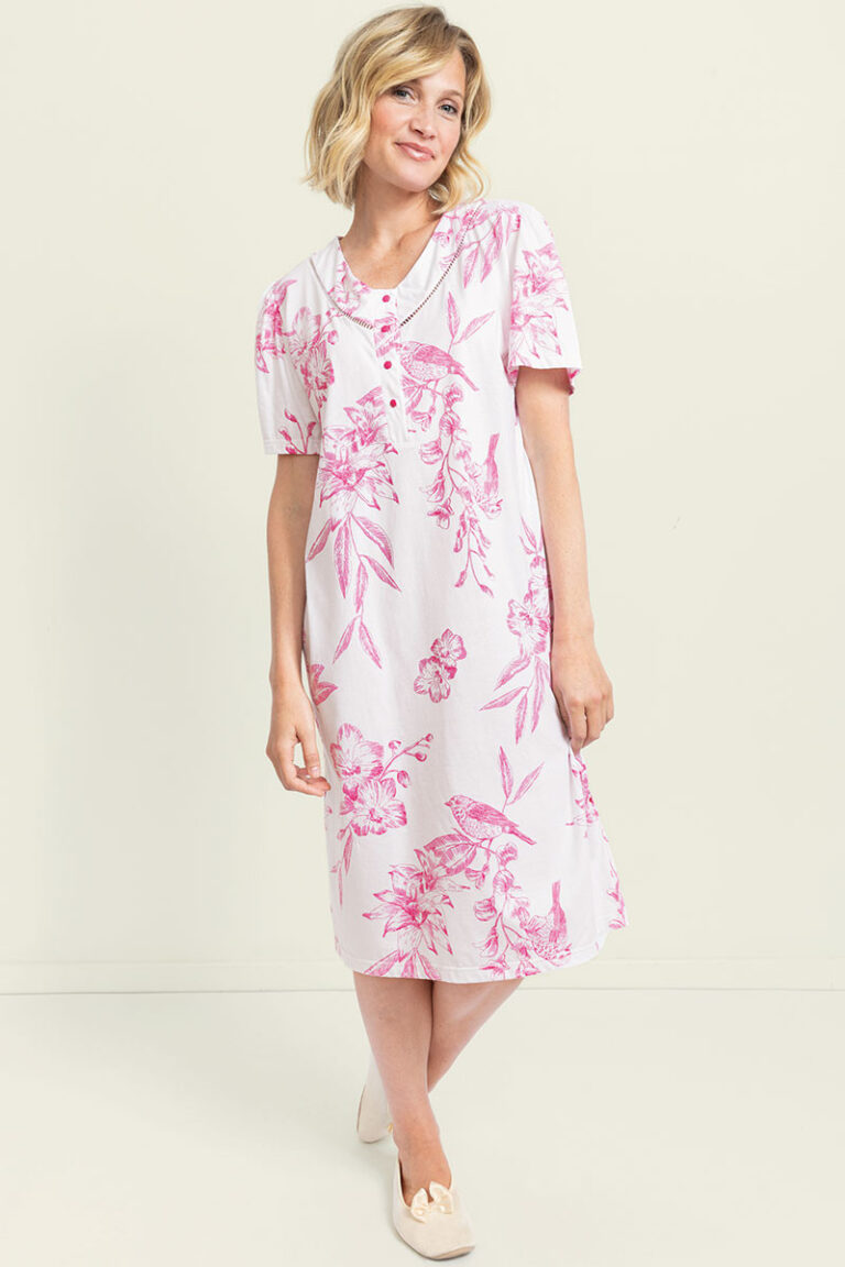 Maison Solfin - Chemise de nuit en coton made in France Made in France| B.Solfin