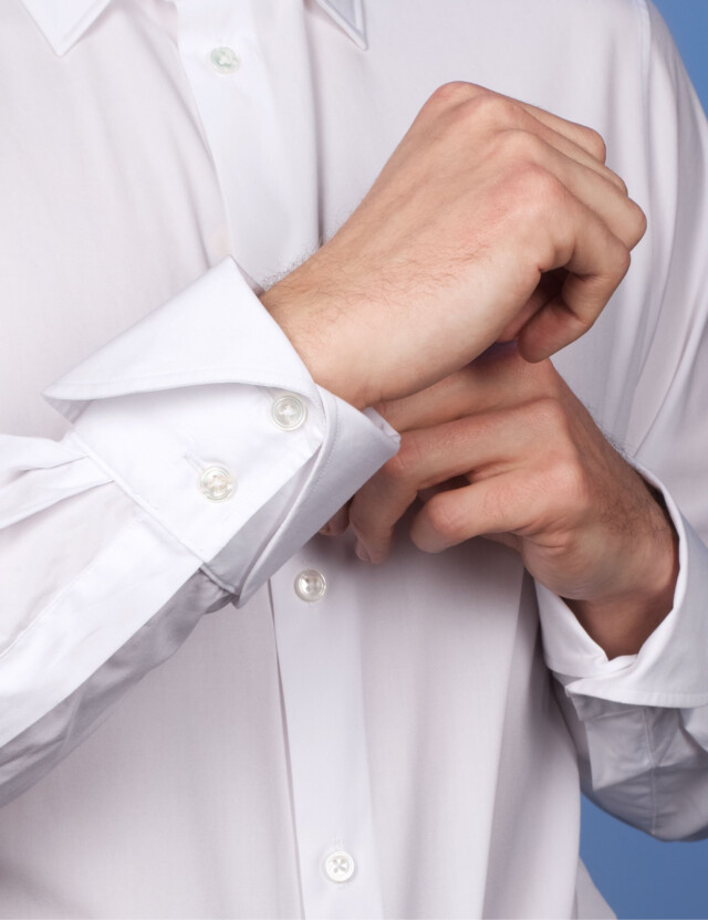 - Chemise Virtuose Blanche - Col Français & Poignets Napolitains