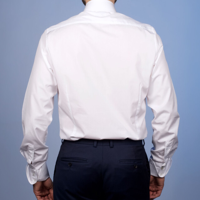 - Chemise Virtuose Blanche - Col Français & Poignets Napolitains