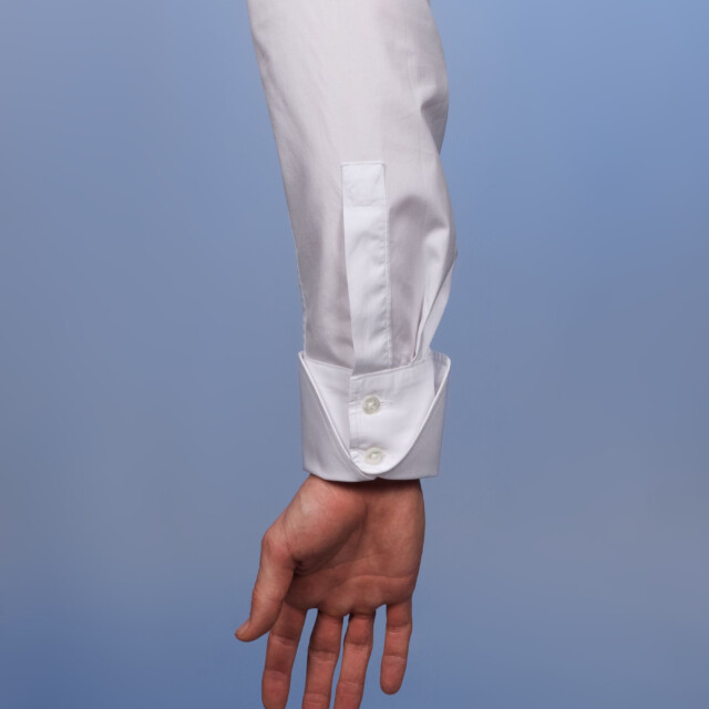 - Chemise Virtuose Blanche - Col Français & Poignets Napolitains