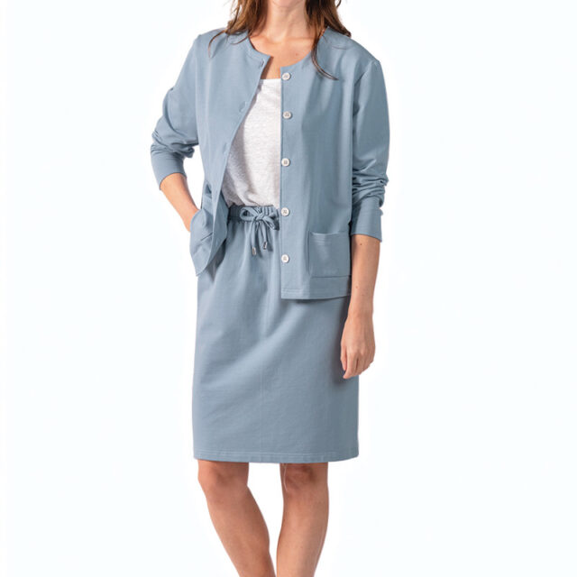 Maison Solfin - Jupe en molleton coton Made in France| B.Solfin