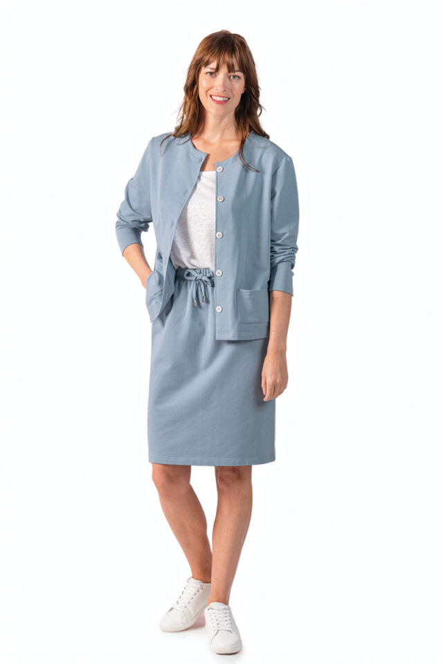 Maison Solfin - Jupe en molleton coton Made in France| B.Solfin