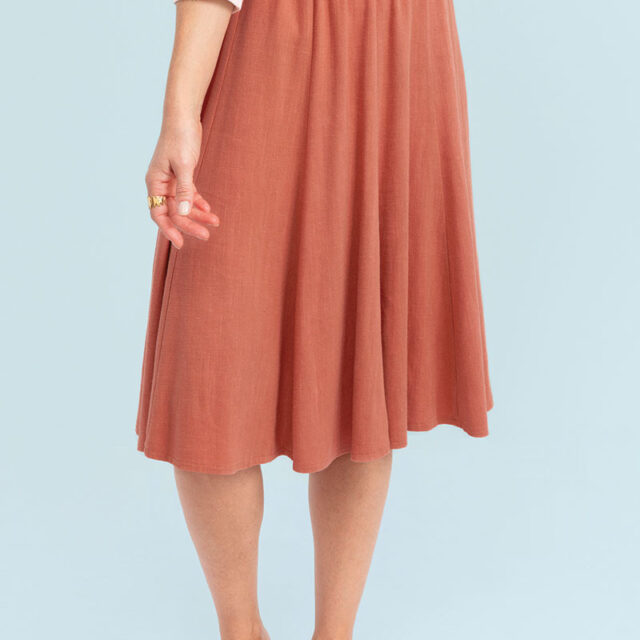 Maison Solfin - Jupe lin à panneaux Made in France| B.Solfin