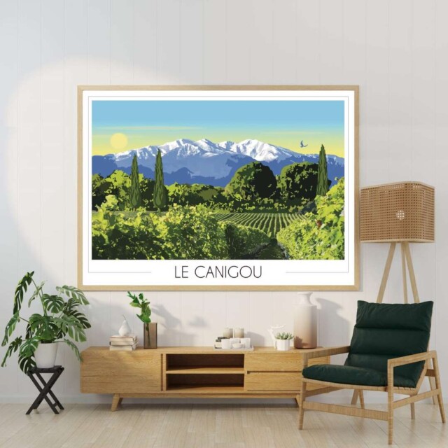 Foliove - Affiche Canigou enneigé