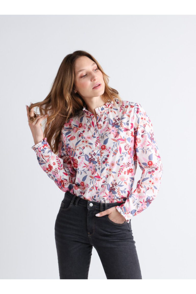 Maison Solfin - Chemisier fleuri Made in France| B.Solfin