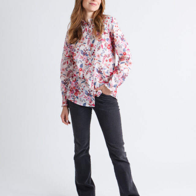 Maison Solfin - Chemisier fleuri Made in France| B.Solfin