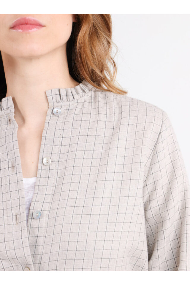 Maison Solfin - Chemisier à carreaux Made in France| B.Solfin