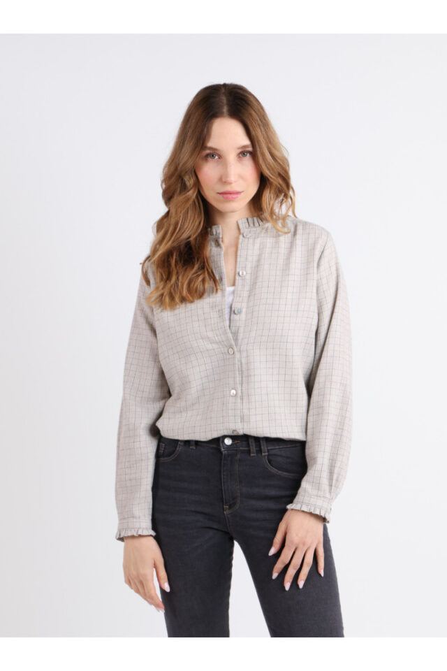 Maison Solfin - Chemisier à carreaux Made in France| B.Solfin