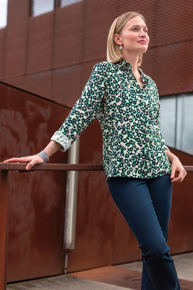 MAISON SOLFIN - Chemisier manches longues Made in France