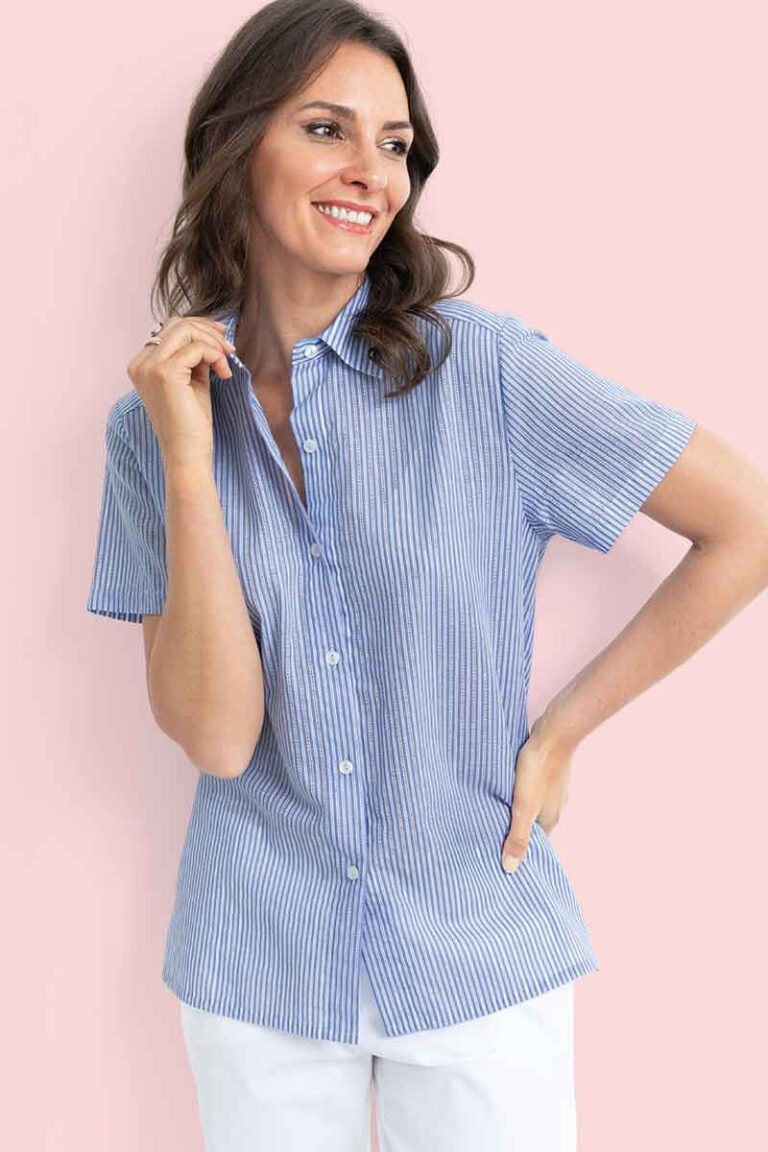 Maison Solfin - Chemisier en coton Made in France Made in France| B.Solfin
