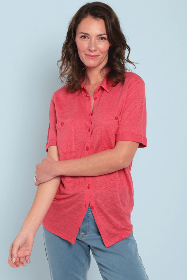 Maison Solfin - Chemisier maille en lin Made in France| B.Solfin