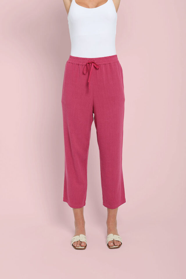 Maison Solfin - Pantacourt fluide en lin Made in France| B.Solfin