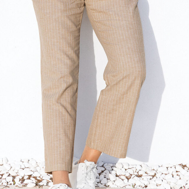 Maison Solfin - Le pantalon rayé 7/8ème Made in France| B.Solfin