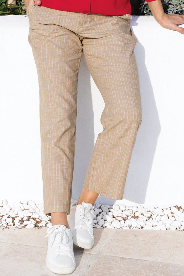 Maison Solfin - Le pantalon rayé 7/8ème Made in France| B.Solfin