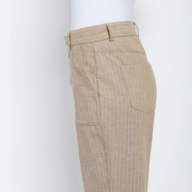 Maison Solfin - Le pantalon rayé 7/8ème Made in France| B.Solfin