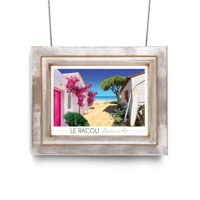 Foliove - Affiche Plage du Racou - Argelès sur Mer