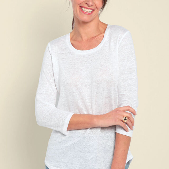 Maison Solfin - Le tee-shirt en lin manches 3/4 Made in France| B.Solfin