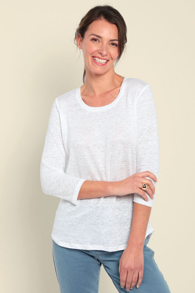 Maison Solfin - Le tee-shirt en lin manches 3/4 Made in France| B.Solfin