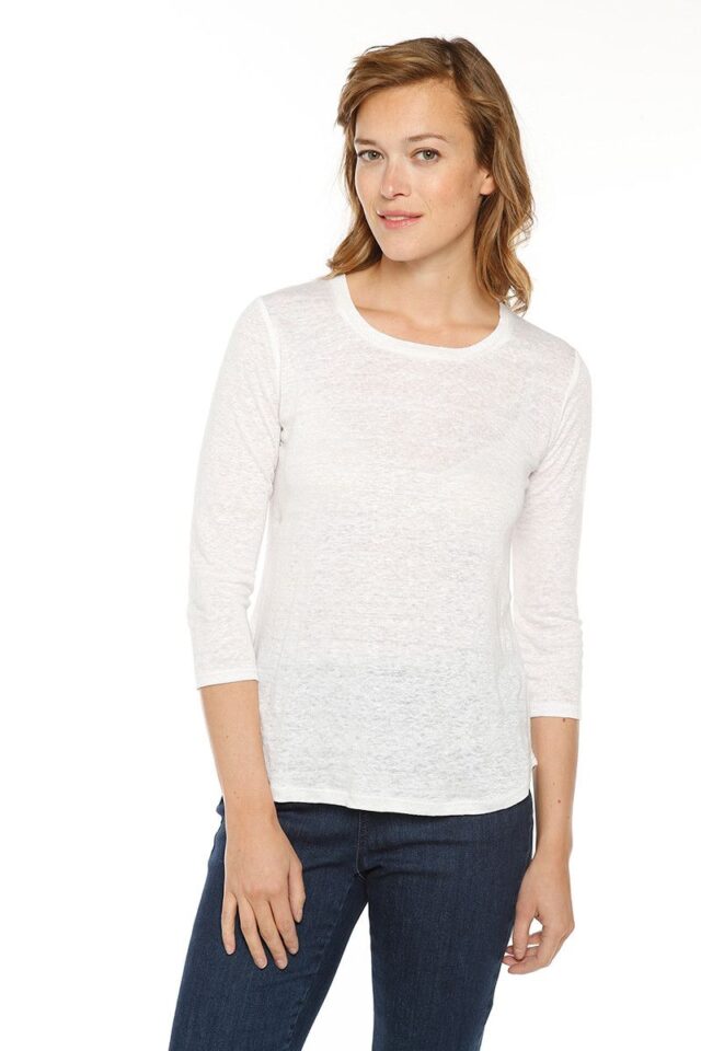 Maison Solfin - Le tee-shirt en lin manches 3/4 Made in France| B.Solfin