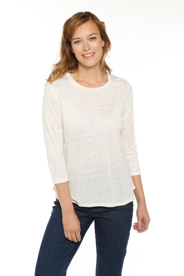 Maison Solfin - Le tee-shirt en lin manches 3/4 Made in France| B.Solfin