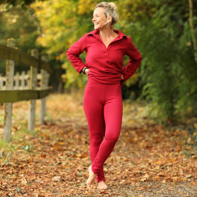 Quintessence - Legging Léni - jersey cerise – XXXL