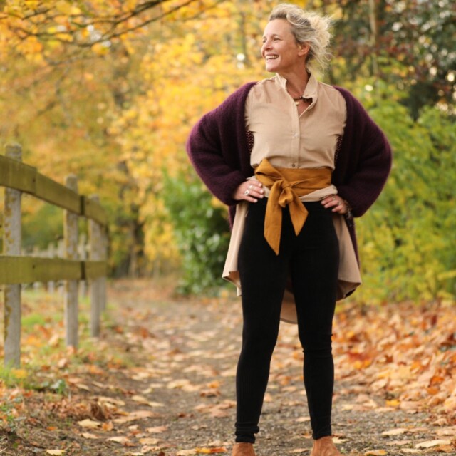 Quintessence - Legging Léni - velours côtelé noir