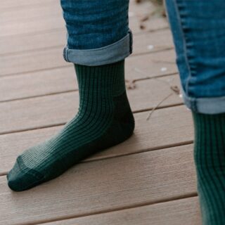 Le t-shirt Propre - Les chaussettes en laine française  Vert