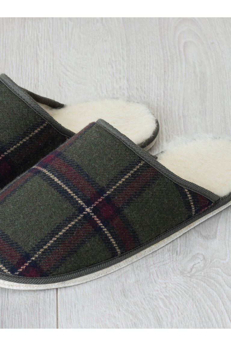 Maison Solfin - Mules à carreaux made in France Made in France| B.Solfin