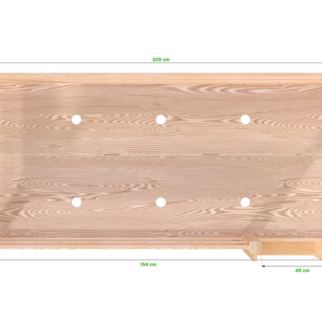 ABC MEUBLES - Lit en hauteur 1 place bois Sylvia 90x200 échelle droite