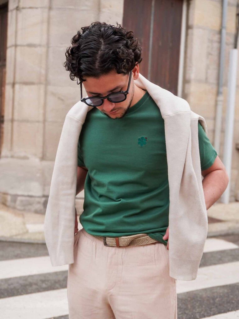 Maison-Tricolore-tshirt-homme-vert