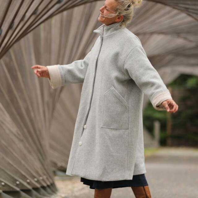 Quintessence - Manteau Arthur - Gris lumière