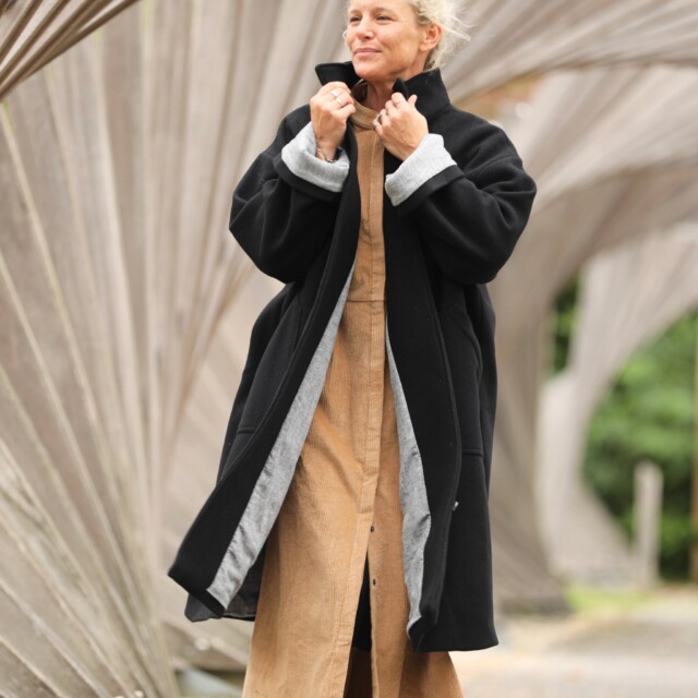 Quintessence - Manteau Arthur - Noir