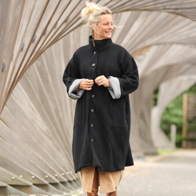 Quintessence - Manteau Arthur - Noir