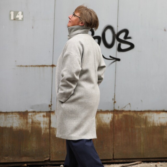 Quintessence - Manteau Taïma - gris lumière