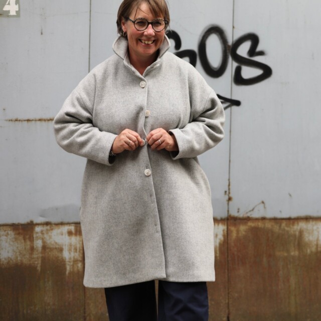 Quintessence - Manteau Taïma - gris lumière