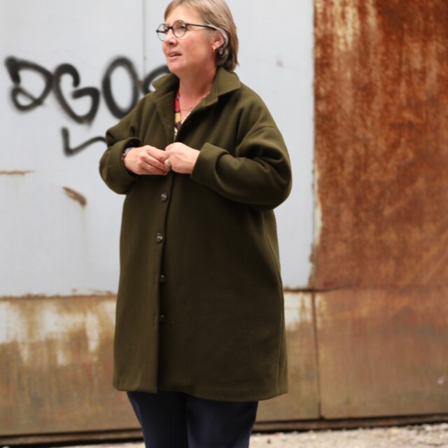 Quintessence - Manteau Taïma kaki