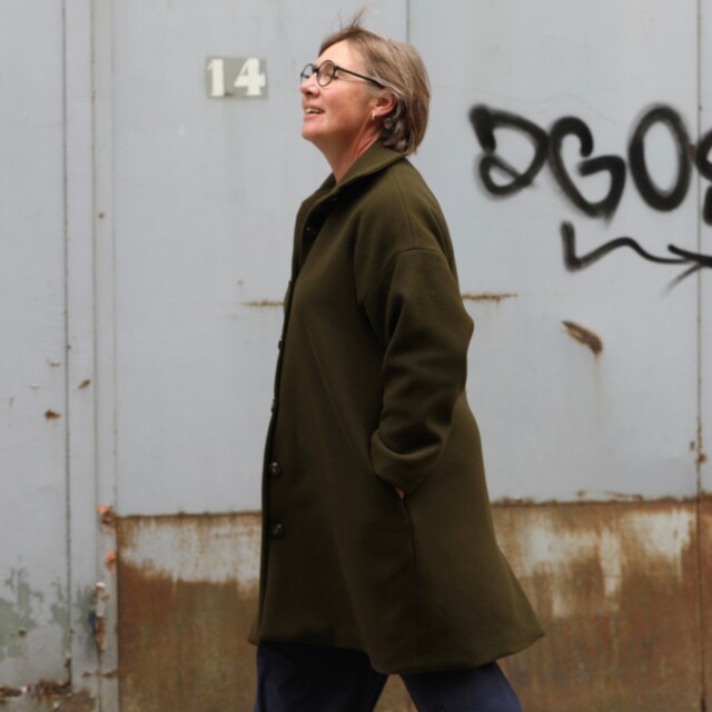 Quintessence - Manteau Taïma kaki