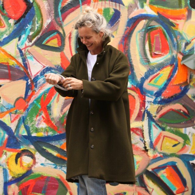 Quintessence - Manteau Taïma kaki